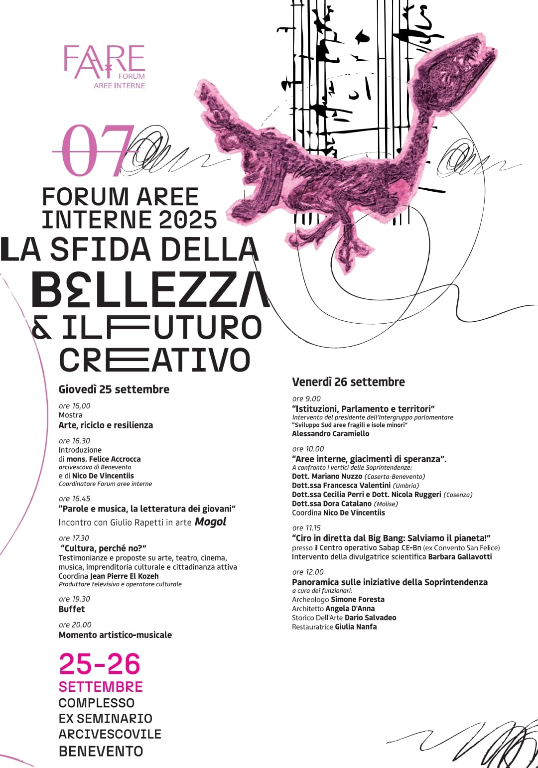 Settimo forum delle aree interne, il fossile Scipionyxs samniticus protagonista venerdì 26 settembre. CONFERENZA STAMPA IL 23 SETTEMBRE 2025